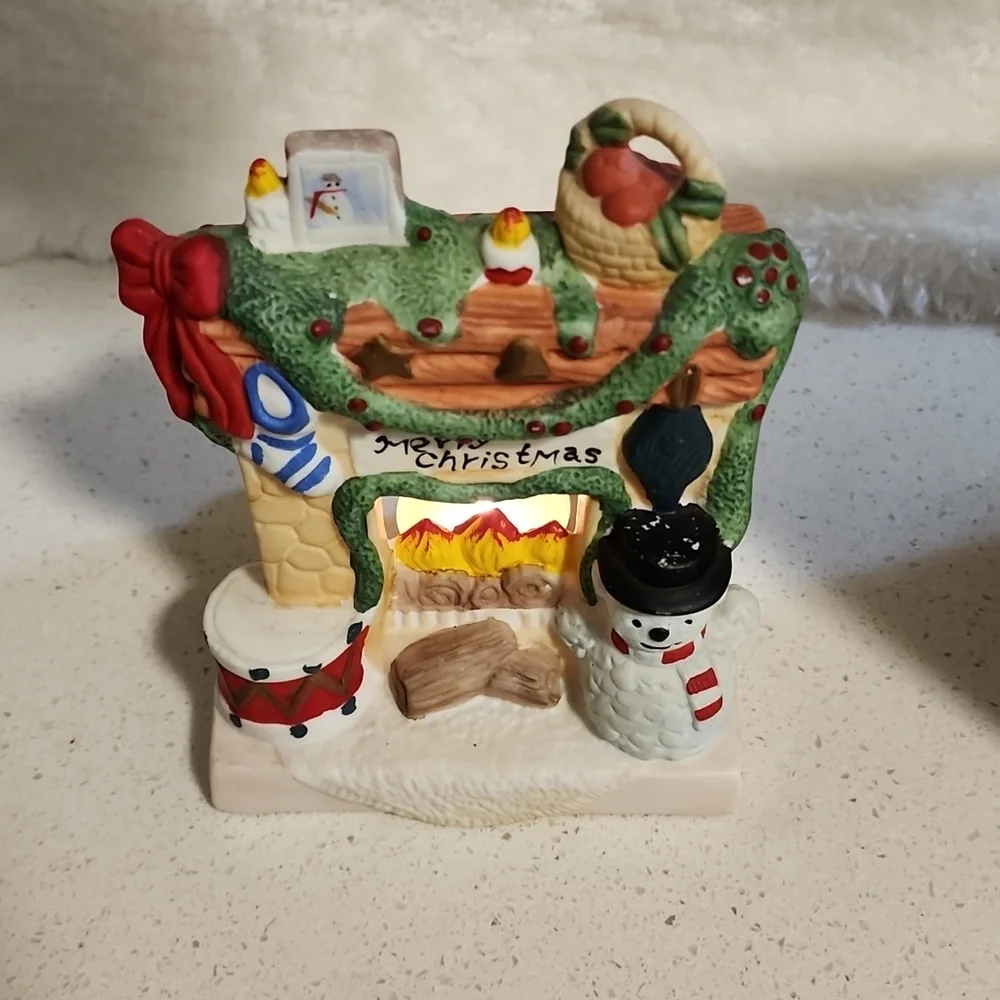 Vintage Porcelain Fireplace Candle holder - Picture 9 of 16